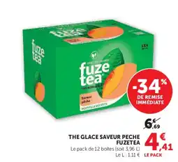 Hyper U Fuzetea The Glace Saveur Pêche offre