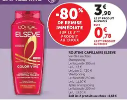 Super U L'ORÉAL ELSEVE COLOR VIVE offre