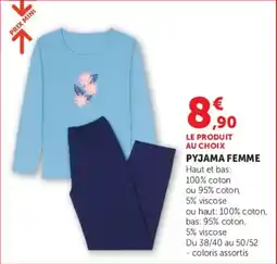 Hyper U PYJAMA FEMME offre