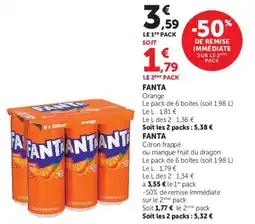 Hyper U FANTA Orange offre
