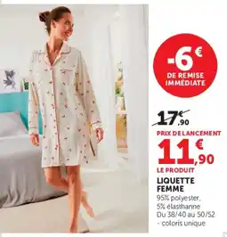 Hyper U LIQUETTE FEMME offre