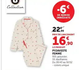 Hyper U Collection PYJAVESTE FEMME offre