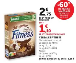 Hyper U Nestlé Céréales Fitness offre