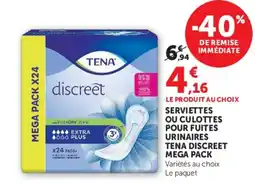 Hyper U TENA discreet offre