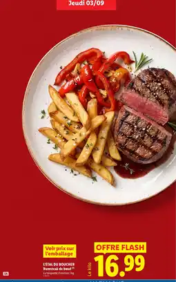 Lidl L'ÉTAL DU BOUCHER Rumsteak de bœuf offre