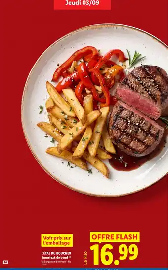L'ÉTAL DU BOUCHER Rumsteak de bœuf