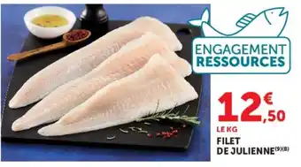Hyper U FILET DE JULIENNE offre