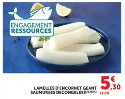 Hyper U Lamelles d'encornet geant offre