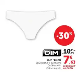 Hyper U DIM SLIP FEMME offre