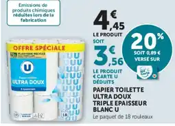 Hyper U U Papier toilette Ultra doux offre