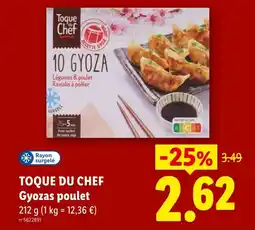 Lidl TOQUE DU CHEF Gyozas poulet offre