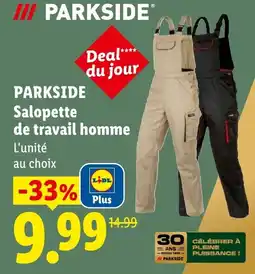Lidl PARKSIDE Salopette de travail homme offre