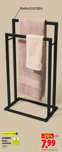 Lidl LIVARNO Porte-serviettes offre