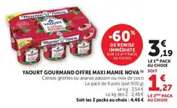 Hyper U Mamie Nova Yaourt offre