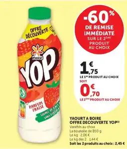 Hyper U Yoplait YOP offre