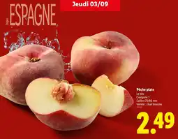 Lidl Pêche plate offre