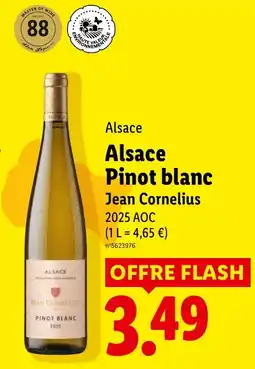 Lidl Jean Cornelius Pinot blanc offre