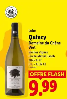 Lidl Domaine du Chêne Vert Quincy offre