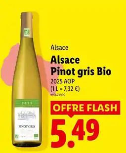 Lidl Alsace Pinot gris Bio offre
