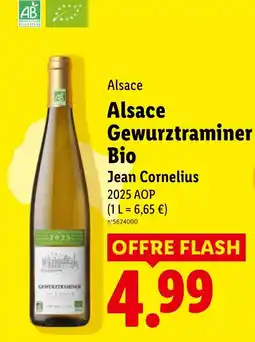 Lidl Jean Cornelius Alsace Gewurztraminer Bio offre