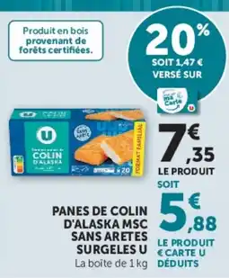 Hyper U COLIN D'ALASKA PANES DE COLIN offre