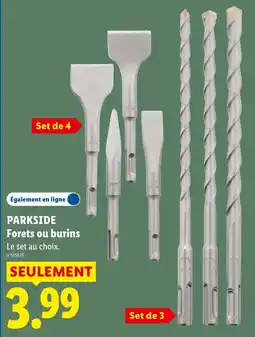 Lidl PARKSIDE Forets ou burins offre