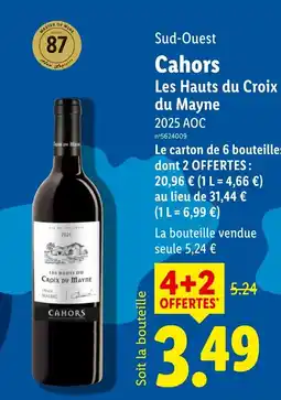 Lidl Cahors Les Hauts du Croix du Mayne offre