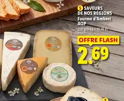 Lidl Saveurs de nos regions fourme d'amber offre