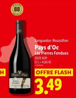 Lidl Bernard Magrez Pierres Fendues offre