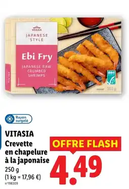 Lidl VITASIA Crevette en chapelure à la japonaise offre