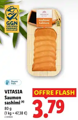 Lidl VITASIA Saumon sashimi offre