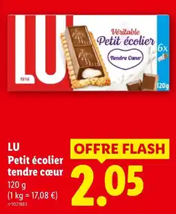 Lidl LU Petit écolier tendre cœur offre