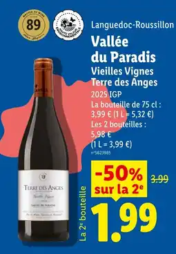 Lidl CASTEL Vallée du Paradis Vieilles Vignes Terre des Anges offre