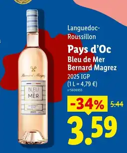 Lidl Bernard Magrez Bleu de Mer offre