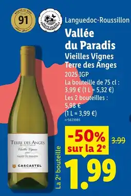 Lidl CASCASTEL Vallée du Paradis offre