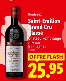 Lidl Château Fombrauge offre