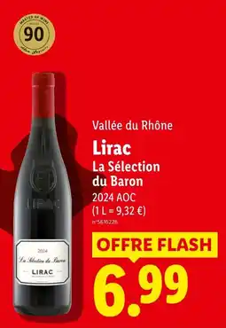 Lidl La Sélection du Baron Lirac offre