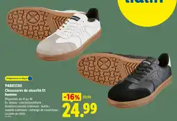 Lidl Parkside chaussures de sécurité s1 homme offre