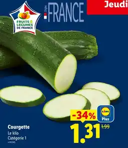 Lidl Courgette offre