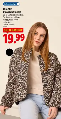 Lidl ESMARA Doudoune légère offre