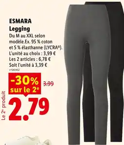 Lidl ESMARA Legging offre