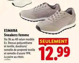 Lidl ESMARA Sneakers femme offre