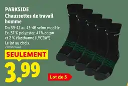 Lidl PARKSIDE Chaussettes de travail homme offre