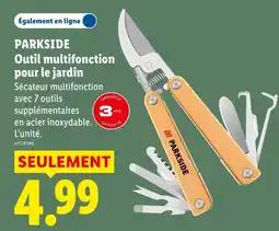 Lidl PARKSIDE Outil multifonction pour le jardin offre