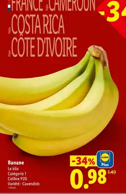 Lidl Banane offre