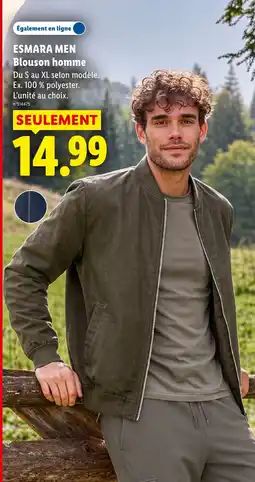 Lidl ESMARA MEN Blouson homme offre