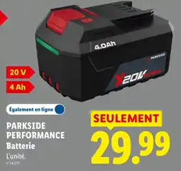 Lidl PARKSIDE Batterie offre