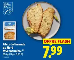 Lidl MSC Filets de limande du Nord meunière offre