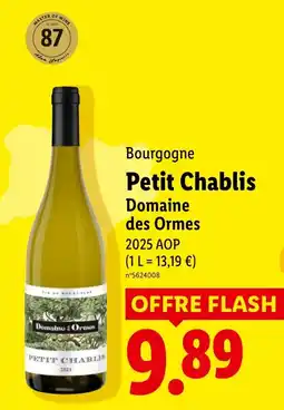Lidl Domaine des Ormes Petit Chablis offre