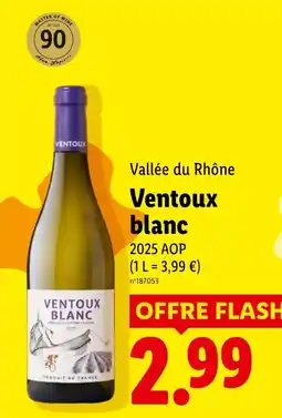Lidl Ventoux Ventoux blanc offre